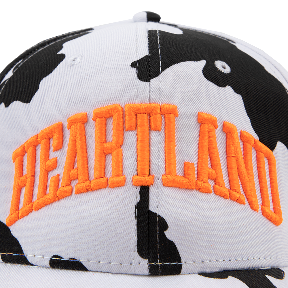 Heartland Hat Cow Print Detail